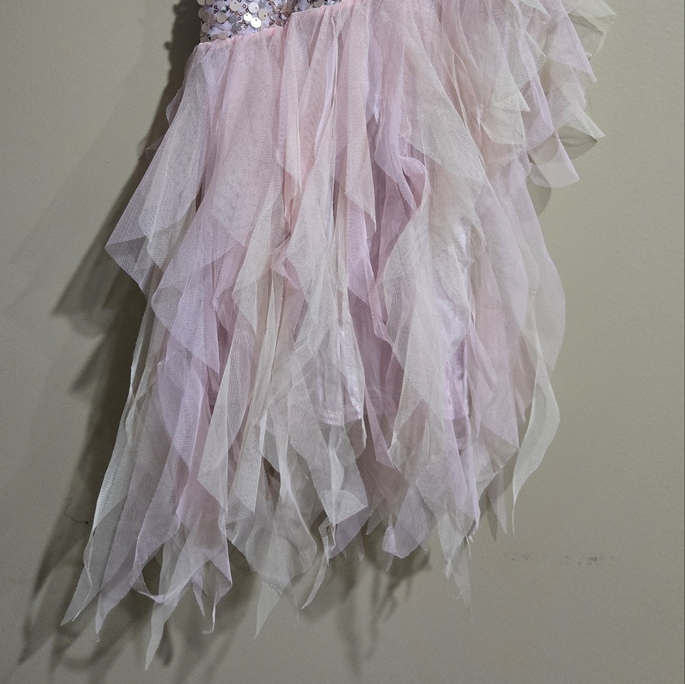 Pink Sequin Youth Ballet  Costume Dress - Picture 3 of 6